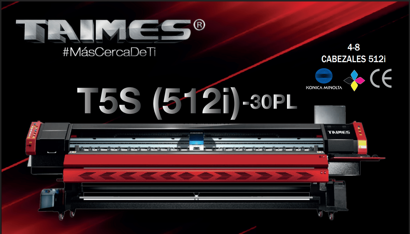 T5S de 4 a 8 cabezales 512i de 30PL