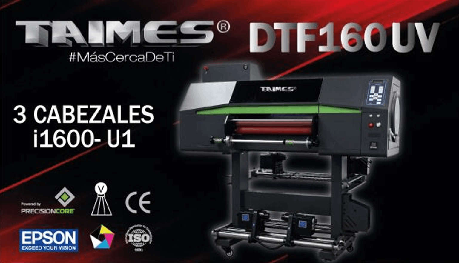DTF160UV 3 cabezales i1600-U1